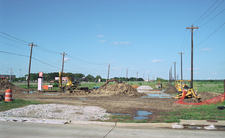 SH 121 Contruction April 25, 2004